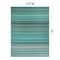 World Rug Gallery Contemporary Stripe Reversible Plastic 7'10''X10' Blue Outdoor Rug 6058BLUE8X10 - alternate 4